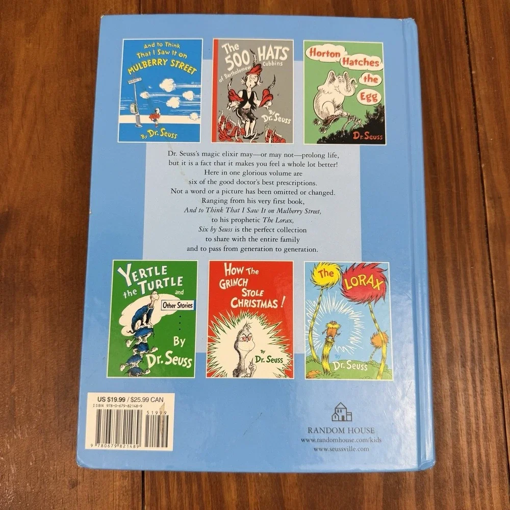 Six‎ By Seuss PLUS Bonus Banned Book Dr Seuss Kids Child Beginner Reading School